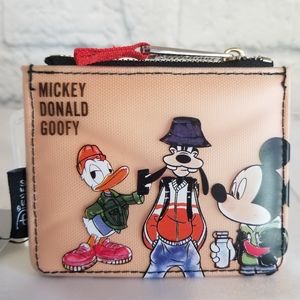 Loungefly Donald Goofy Mickey Card Case Wallet New